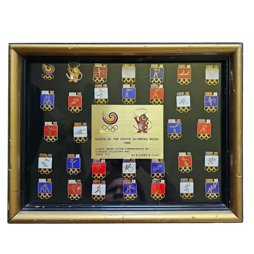 Games Of The XXIVTH Olympiad Seoul 1988 LE Olympic Cloisonne Collector Pins